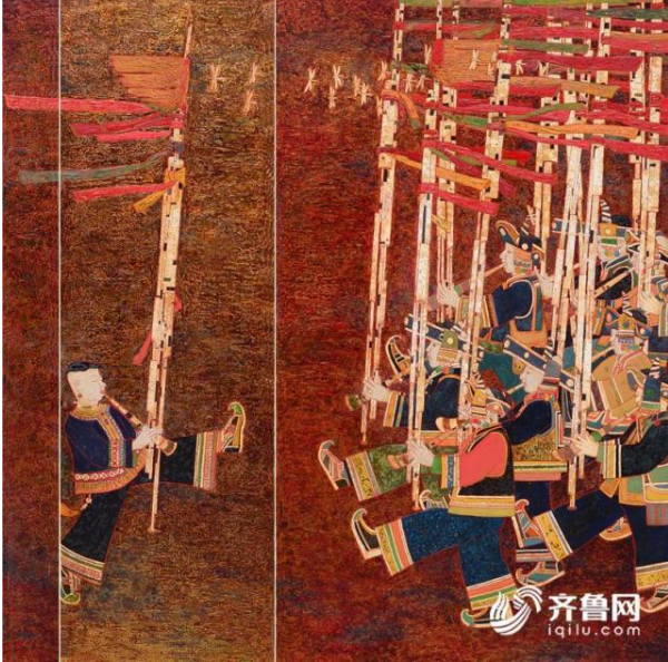 透过画面仿佛能够听到动听悦耳的芦笙之音,通过描绘苗族芦笙节载